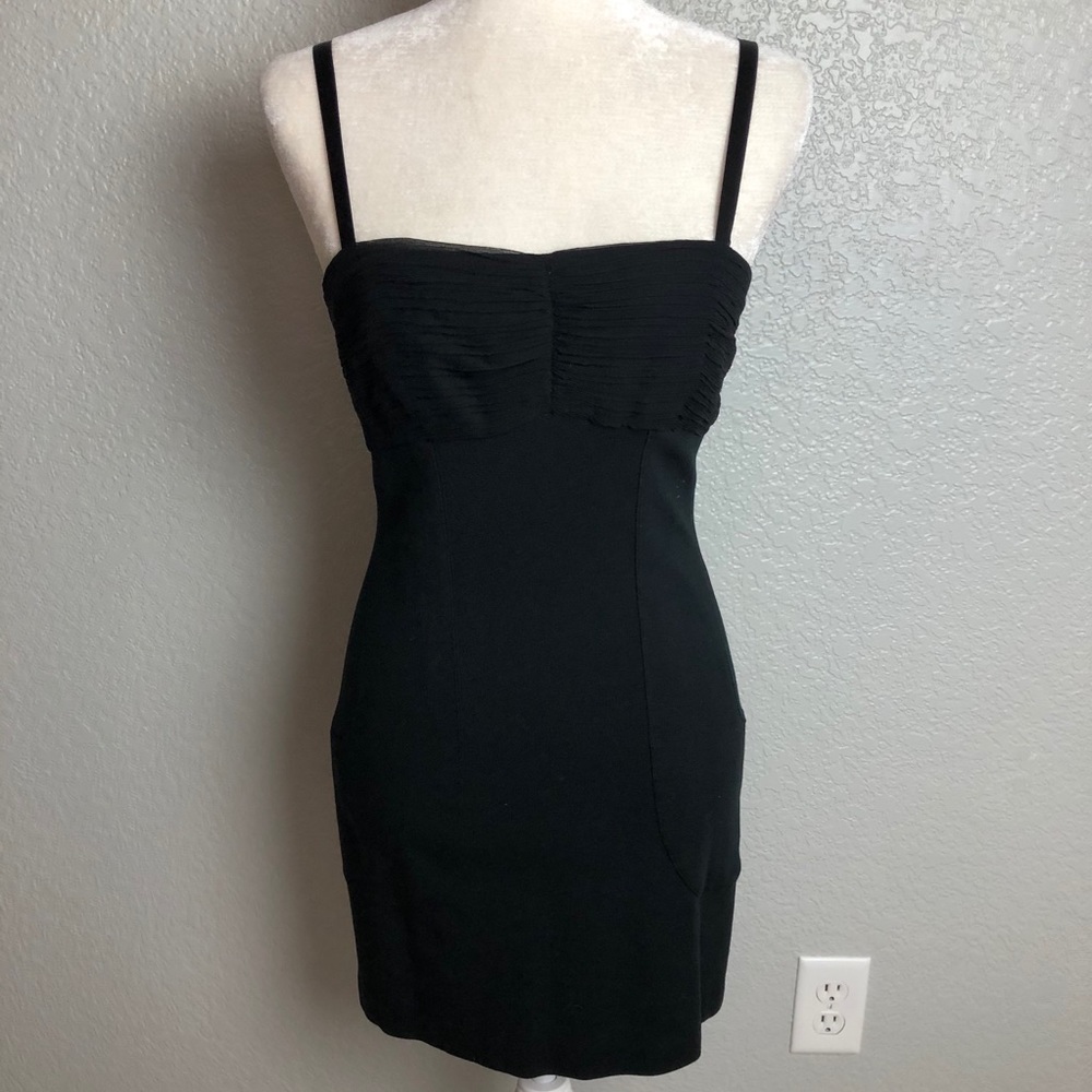 Alice + Olivia Black Bodycon Mini Dress Sz S